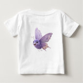 お洒落疑問に思ベビーショートスリーブABC Tシャツ (裏面)