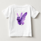 お洒落疑問に思ベビーショートスリーブABC Tシャツ (裏面)