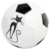 お洒落痩せた黒猫 サッカーボール (3/4)