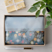 お洒落白熱［赤熱］光を放つクリスマスツリーティッシュペーパー 薄葉紙 (ギフト)