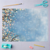 お洒落白熱［赤熱］光を放つクリスマスツリーティッシュペーパー 薄葉紙 (クラフト)