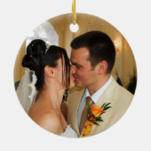 お洒落私達の初めてのクリスマスのオーナメント セラミックオーナメント (裏面)