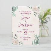 お洒落秋の結婚式招待状 シーズンカード (スタンド正面)