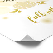 お洒落秋バイブ中性カボチャ ポスター (角)