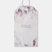 お洒落秋フローラモノグラ結婚ムのギフトラベル ギフトタグ (裏面)