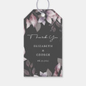 お洒落秋フローラモノグラ結婚ムのギフトラベル ギフトタグ (正面)