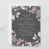 お洒落秋フローラ結婚式招待状 (正面)