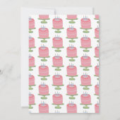 お洒落第3期バースデーケーキキッズパーティーカスタム 招待状 (裏面)