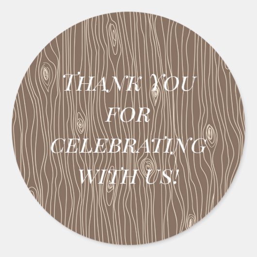 お洒落素朴木林林 ラウンドシール (正面)