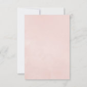 お洒落素朴林鹿結婚病 出欠カード (裏面)