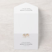 お洒落素朴草木野草花結婚式 オールインワン招待状 (外側)