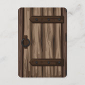 お洒落素朴Storybook Baby Shower エンクロージャーカード (裏面)