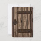 お洒落素朴Storybook Baby Shower サンキューカード (裏面)