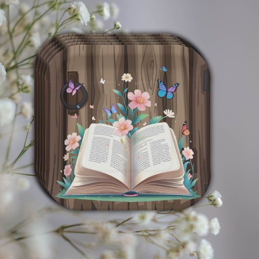 お洒落素朴Storybook Baby Shower ペーパープレート