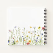 お洒落素朴Wildflower結婚's Guest Book ノートブック (裏面)