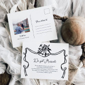 お洒落結婚のBells Photo結婚の発表 ポストカード