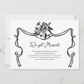 お洒落結婚のBells Photo結婚の発表 招待状 (正面)