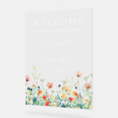 お洒落結婚フローラ アクリルサイン (傾斜)