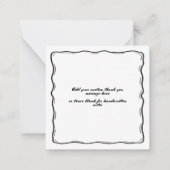 お洒落結婚予測できな予算あり ノートカード (裏面)