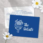 お洒落結婚図解入りの、写真付きのフローラ詳細情報 エンクロージャーカード