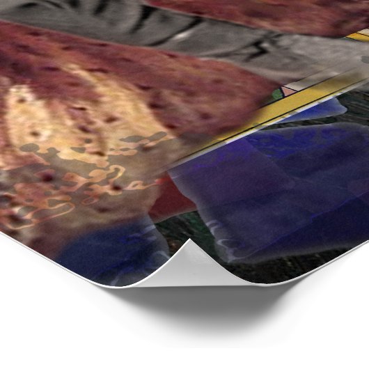 お洒落結婚夫婦のポスターおもしろい ポスター (角)