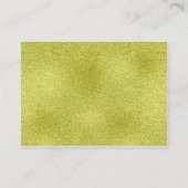 お洒落結婚座席表 |グリーンフェイクフォイル プレイスカード (裏面)