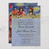 お洒落結婚式招待状カラフルユニーク 招待状 (正面/裏面)