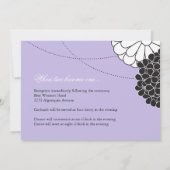 お洒落結婚式招待状 招待状 (裏面)