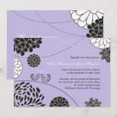 お洒落結婚式招待状 招待状 (正面/裏面)