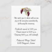 お洒落結婚挿入カード |グリーンフェイクフォイル エンクロージャーカード (裏面)