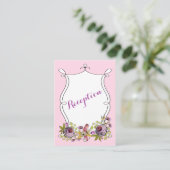 お洒落結婚挿入カード |水彩花模様 エンクロージャーカード (スタンド正面)