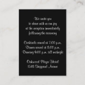 お洒落結婚挿入カード |金フェイク箔 エンクロージャーカード (裏面)