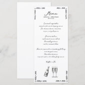 お洒落結婚 メニュー (正面/裏面)