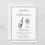 お洒落結婚 招待状 (正面)