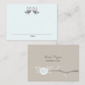 お洒落結婚Cuteの結婚座席表 プレイスカード (正面/裏面)