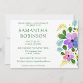 お洒落絵を描フローラ 招待状 (正面)