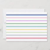 お洒落絵を描フローラ 招待状 (裏面)