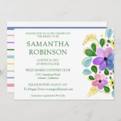 お洒落絵を描フローラ 招待状