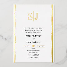 お洒落縁どシンプルホワイトモノグラム結婚ズ