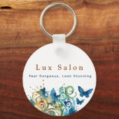 お洒落美しいカスタムサロンキーチェーン キーホルダー (裏面)