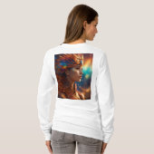 「お洒落美しい芸術のエレガンスインスパイア」 Tシャツ (裏面フル)