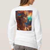 「お洒落美しい芸術のエレガンスインスパイア」 Tシャツ (裏面)