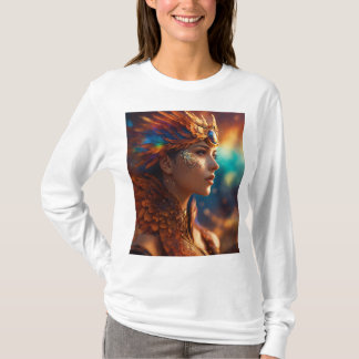 「お洒落美しい芸術のエレガンスインスパイア」 Tシャツ