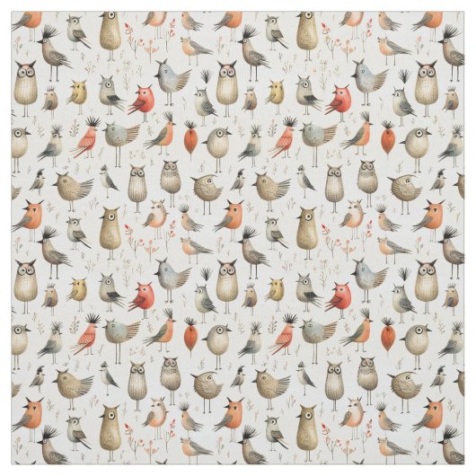 お洒落翼：ウマ鳥 ファブリック (見本)