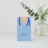 お洒落聴診器の公認看護師ごしごし洗い、 名刺 (スタンド正面)