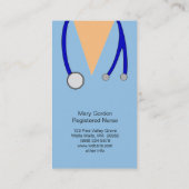 お洒落聴診器の公認看護師ごしごし洗い、 名刺 (裏面)