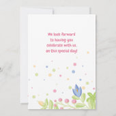 お洒落自然子供の誕生日パーティの招待状 招待状 (裏面)