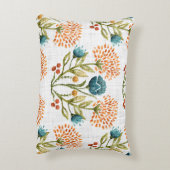 お洒落自然水彩花モチーフ。 アクセントクッション (裏面(縦))