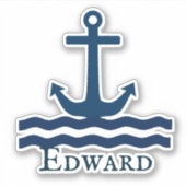 お洒落航海のカスタムいかり シール (正面)