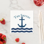 お洒落航海のカスタムいかり スタンダードカクテルナプキン (インサイチュ)